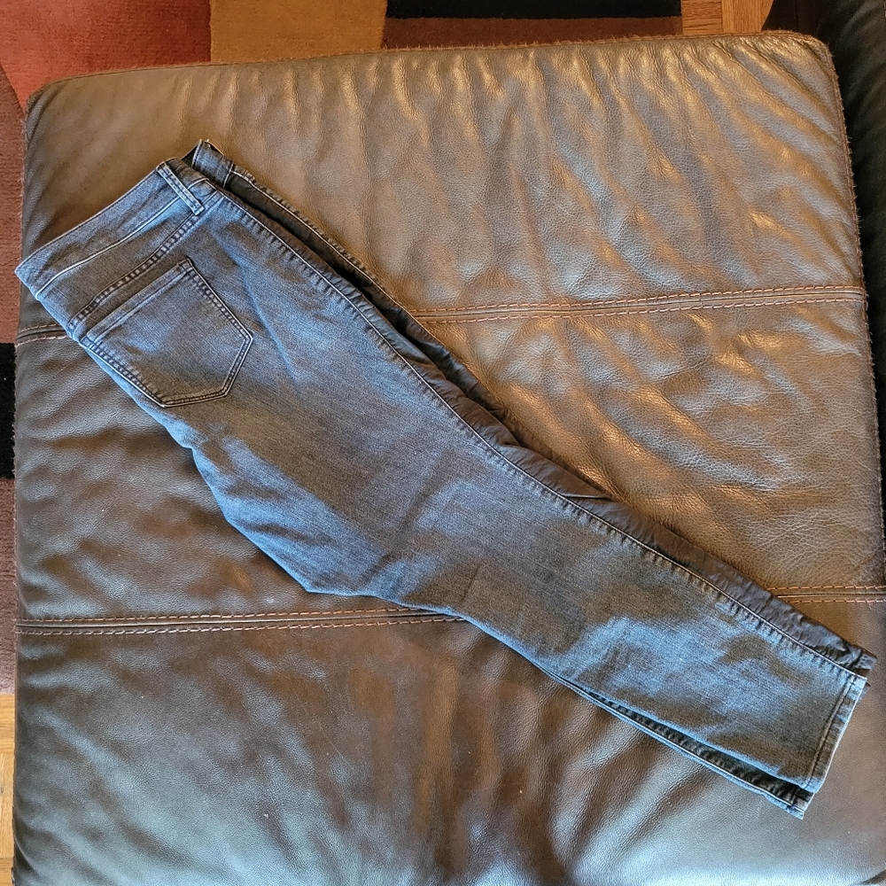 Torrid Jeans W/Faux Leather Side Stripes Sz 16